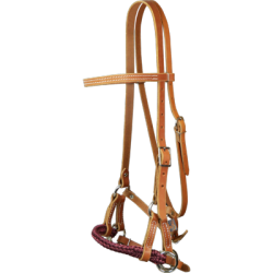 Side-pull cuir & polytresse ronde