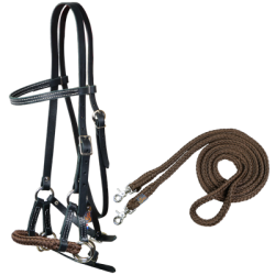 Side-pull & rênes rondes fermées assorties