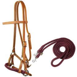 Side-pull & rênes rondes fermées assorties