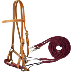 Side-pull & rênes rondes ouvertes assorties