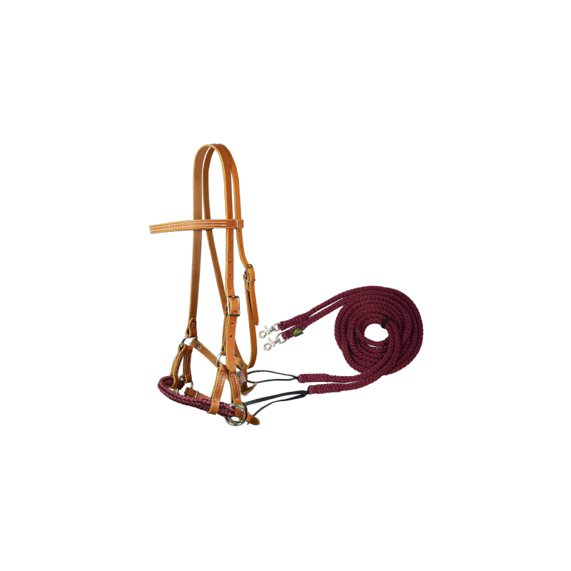 Side-pull & rênes rondes ouvertes assorties