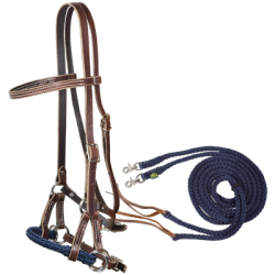 Side-pull & rênes rondes ouvertes assorties