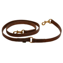Longe de chasse en cuir fixe