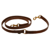 Longe de chasse en cuir fixe