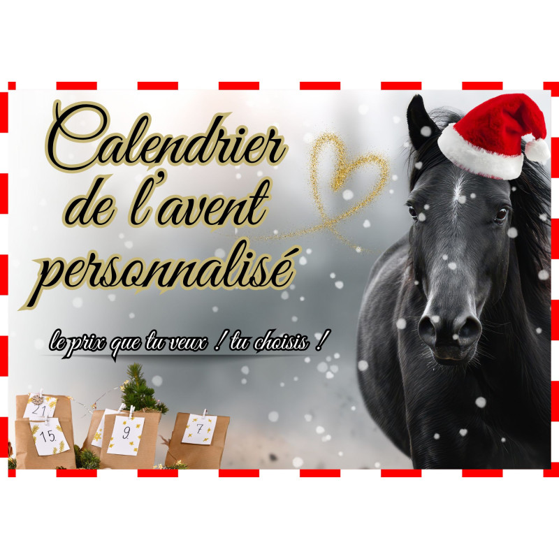 Calendrier de l'avent sur mesure